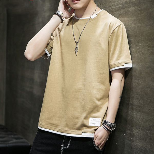 TB Summer Men's Short Sleeve T-Shirt Casual Comfort Essential