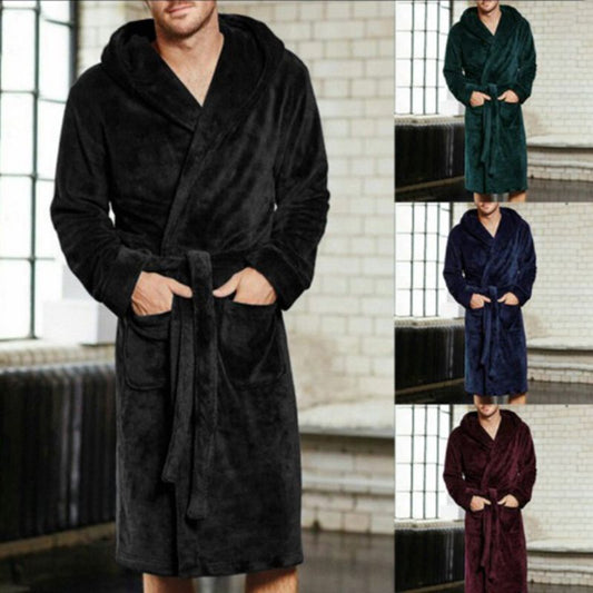 Luxury Unisex Nylon Hooded Robe by TB Fashion Lounge in Style