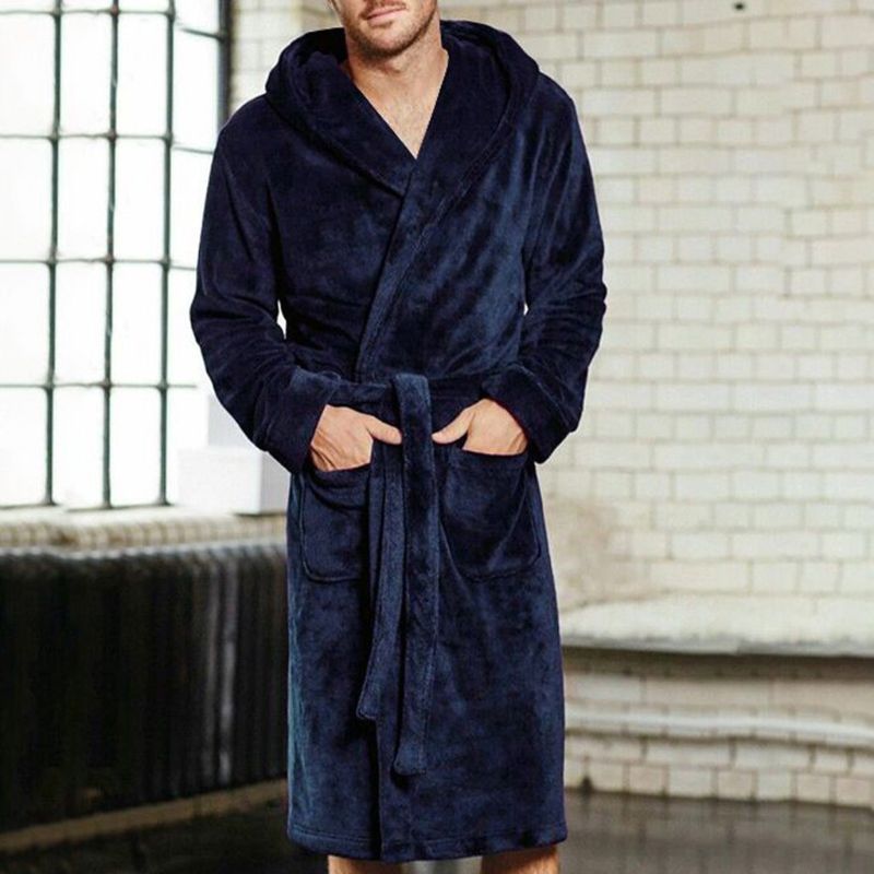 Luxury Unisex Nylon Hooded Robe by TB Fashion Lounge in Style