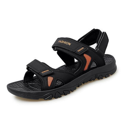 TB Summer Men's Breathable Velcro Beach Sandals