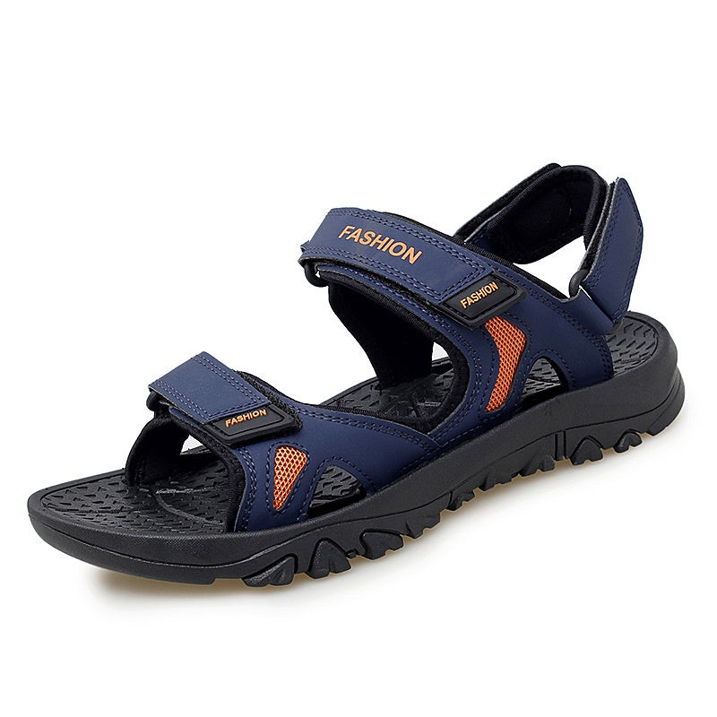 TB Summer Men's Breathable Velcro Beach Sandals