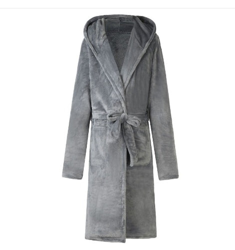 Luxury Unisex Nylon Hooded Robe by TB Fashion Lounge in Style